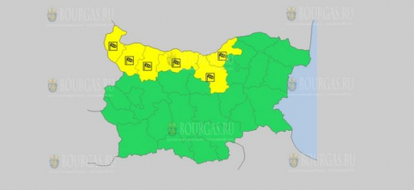 На 3-е августа в Болгарии — ветреный Желтый код опасности