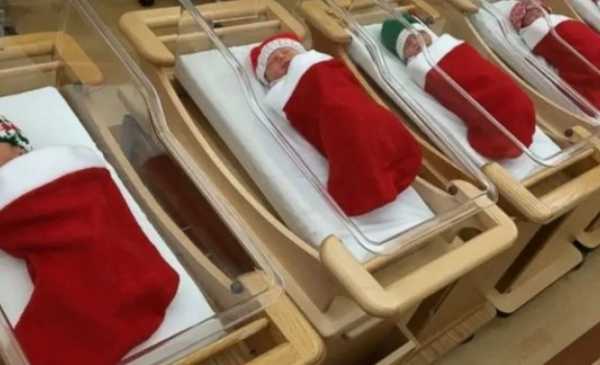 В Варне новорожденных выписывают в рождественском чулке