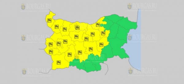 7 мая в Болгарии — ветреный Желтый код опасности