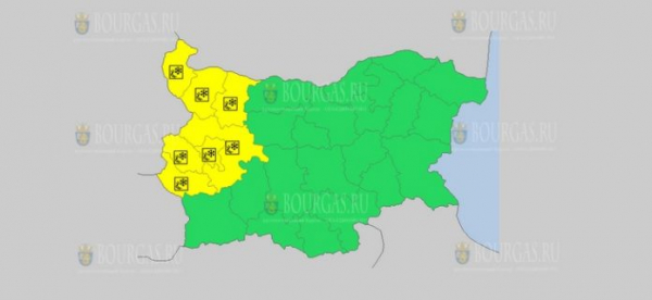 На 27 января в Болгарии — скользкий Желтый код опасности