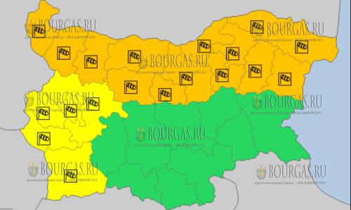 29 октября в Болгарии — ветренный Желтый и Оранжевый коды опасности