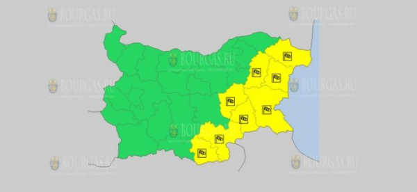 На 30-е декабря в Болгарии — ветреный Желтый код опасности