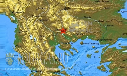 Землетрясение в Петриче Болгария