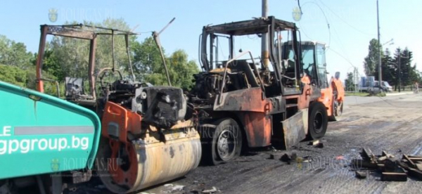 Пожар оставил Бургас без троллейбусов