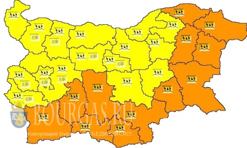 Бургас и регион снова попадает под оранжевый код