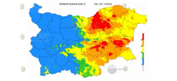 В 8 областях Болгарии объявлен Красный код пожароопасности