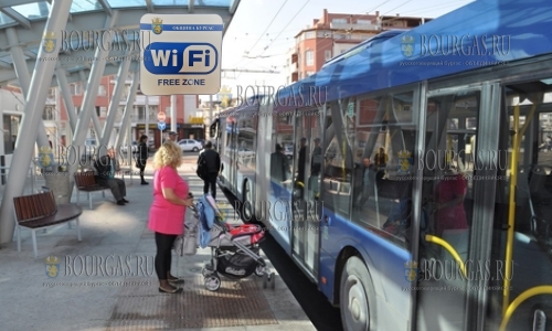 На остановках муниципального транспорта в Бургасе заработает бесплатный WiFi интернет