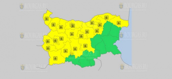 На 17 января в Болгарии — туманный Желтый код опасности