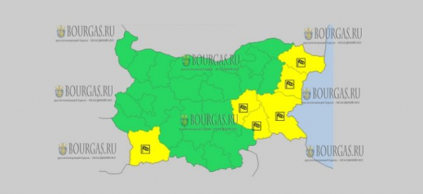 13 февраля в Болгарии — ветреный Желтый код опасности