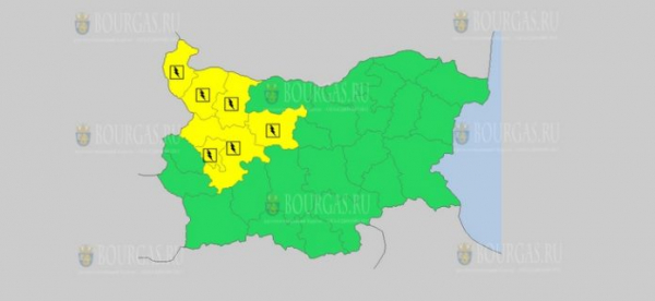 На 19 августа в Болгарии — дождливый и грозовой Желтый коды опасности