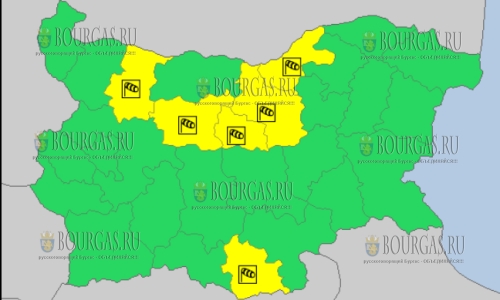 13 ноября в Болгарии — ветренный Желтый код опасности