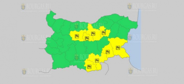 На 3 марта в Болгарии — ветреный Желтый код опасности