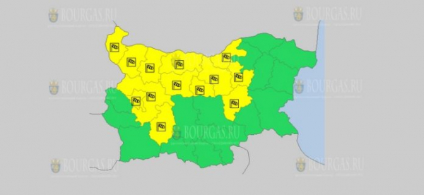 На 7 июля в Болгарии — ветреный Желтый код опасности