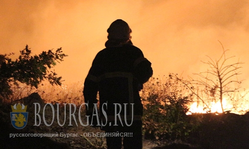 Сегодня горел кемпинг «Оазис», муниципалитет Царево в Бургасе