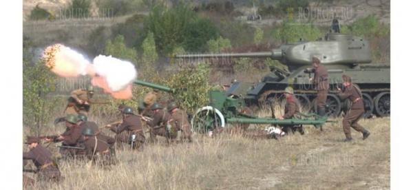 Танк Т-34 принял участие в реконструкции военных событий под Велико Тырново