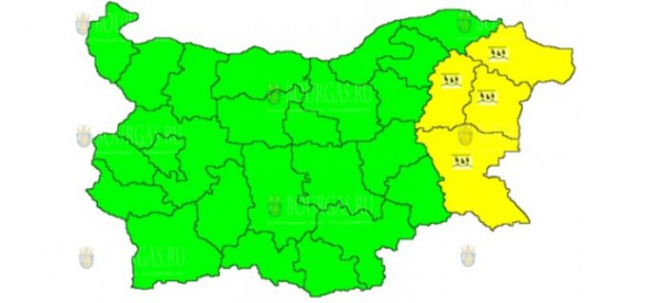 14 апреля в Болгарии — дождливый Желтый код опасности