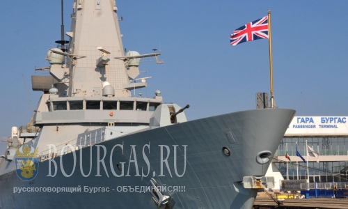 Порт Бургас — корабль НАТО на рейде