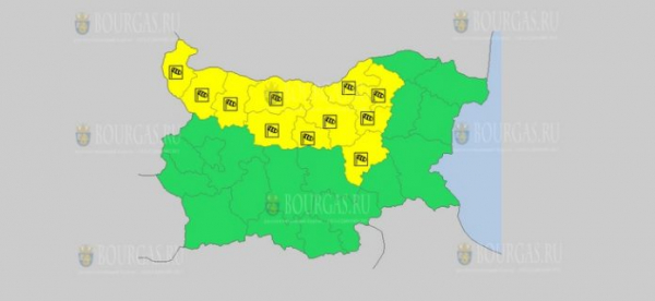 На 30 июня в Болгарии — ветреный Желтый код опасности