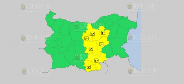 На 11 декабря в Болгарии — дождливый Желтый код опасности