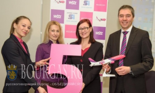 Лоу-кост авиакомпания Wizz Air увеличивает свое присутствие в Болгарии