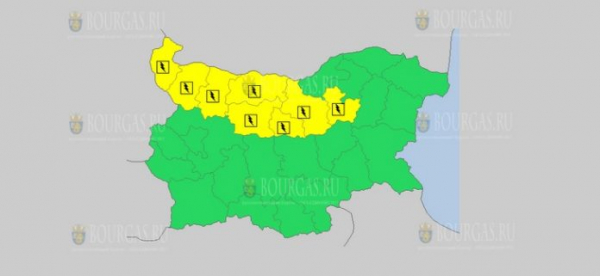 На 11-е июня в Болгарии — дождливый и грозовой Желтый код опасности