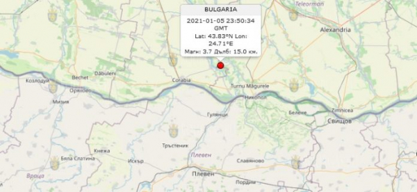 6-го января 2020 года на Юге Румынии произошло землетрясение