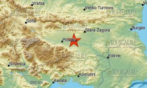 Произошло еще одно землетрясение в Болгарии