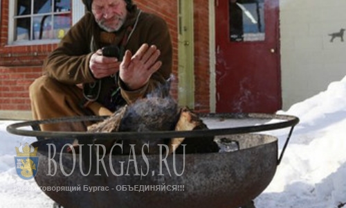 Сильные морозы в Болгарии ударили по бездомным