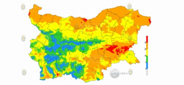 9 сентября в 11 областях Болгарии объявлен Красный код пожароопасности