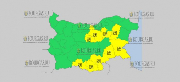 18 декабря в Болгарии — дождливый и скользкий Желтый код опасности