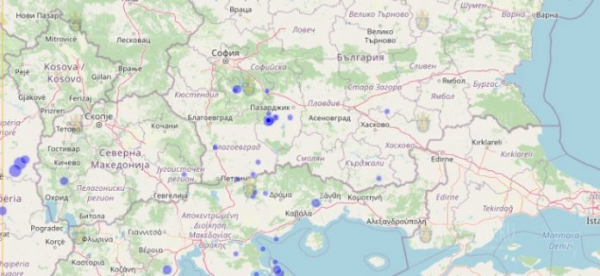 28 ноября 2021 года в Болгарии произошло сразу три землетрясения