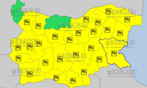 30 ноября в Болгарии ветреный Желтый код опасности