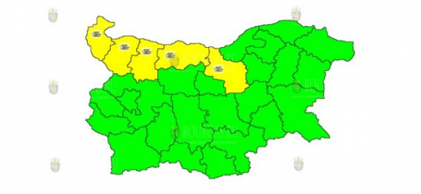 14 ноября в Болгарии объявлен туманный Желтый код опасности