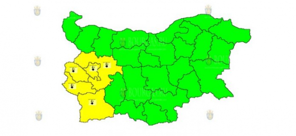 25 января в Болгарии объявлен морозный Желтый код опасности