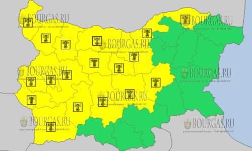 В Болгарию, кроме восточных регионов, возвращается жара