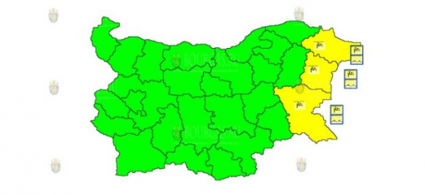 17 марта в Болгарии объявлен ветреный Желтый код опасности