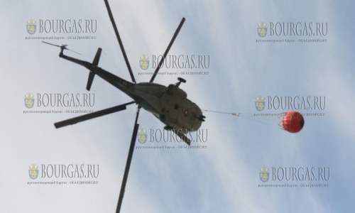 Вертолеты задействованы на тушении лесного пожара в Пазарджике