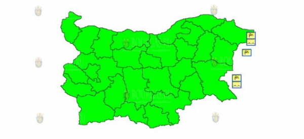 11 августа в Болгарии объявлен штормовой Желтый код опасности