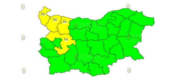 26 сентября в Болгарии объявлен дождевой Желтый код опасности