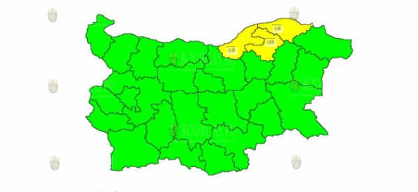 12 января в Болгарии объявлен «скользкий» Желтый код опасности