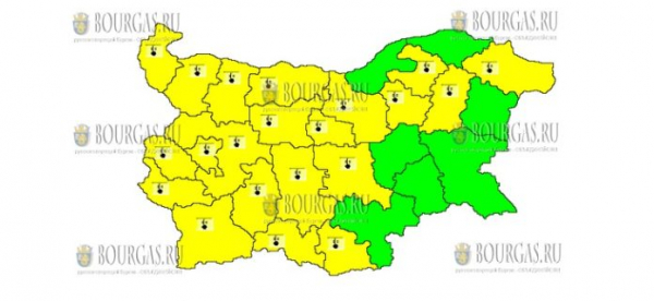 11 февраля в Болгарии объявлен морозный Желтый код опасности