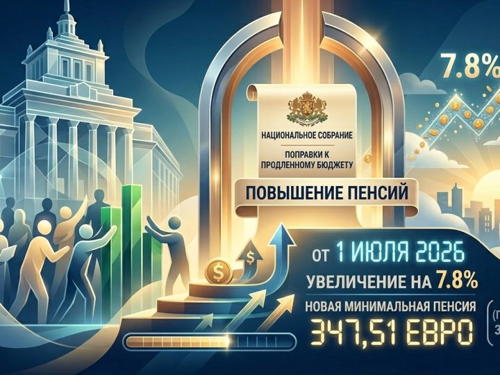 С 1 июля 2026 года минимальная пенсия в Болгарии составит 347,51 евро